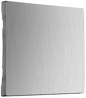 Лицевая панель Werkel для 1-кл. выключателя серебряный рифленый картинка